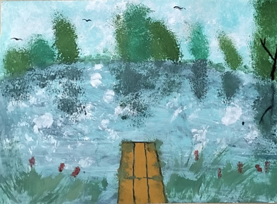 Летний пруд.