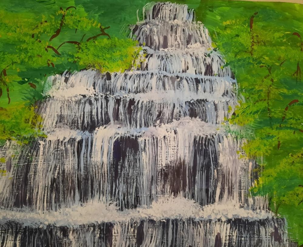 Водопад каскадный