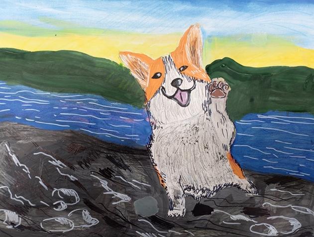 "Привет от корги"