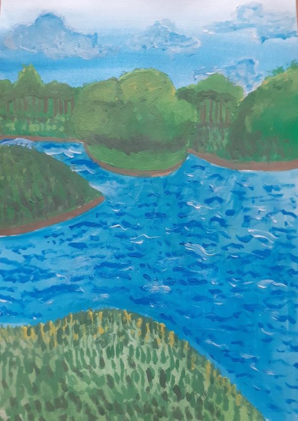 Живописный водоем моего родного края