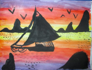 Любимое ночное море