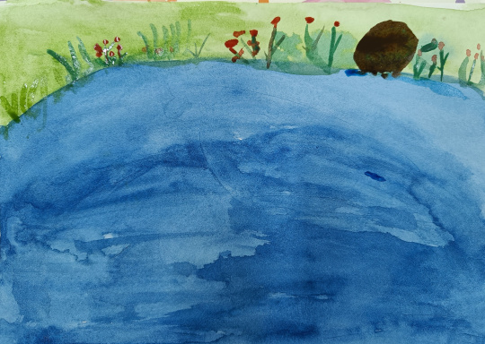 Озеро Ковдозеро летом