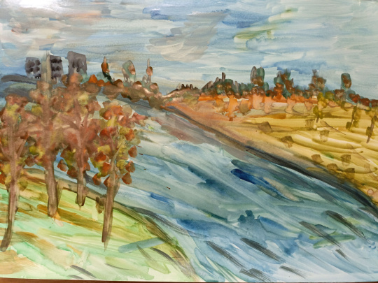 "Река Клязьма осенью"