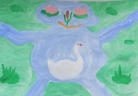 Новый обитатель пруда