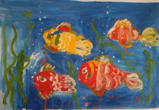 Красочные рыбки