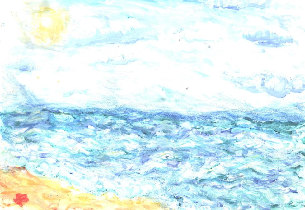 Летний восход над побережьем Чёрного моря