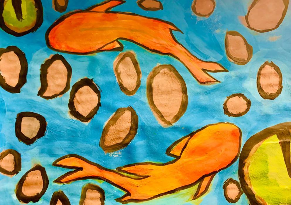 Водный мир карпов (Краснодар парк Галицкого; Зеркальный лабиринт карпов)