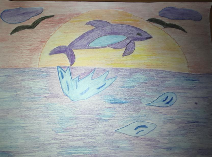 Счастливый дельфин