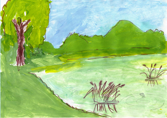 С папой на рыбалке