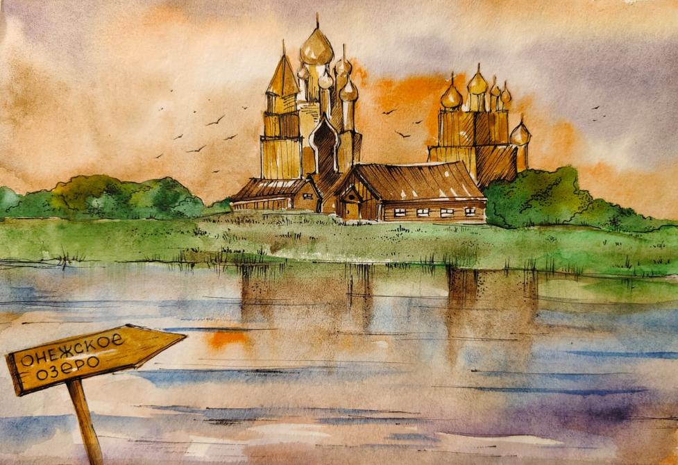 На Онежском озере осенью