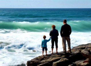 «Семейные мгновения у воды»