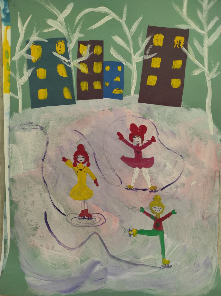 Зима на пруду