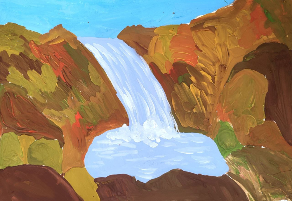 Горный водопад 