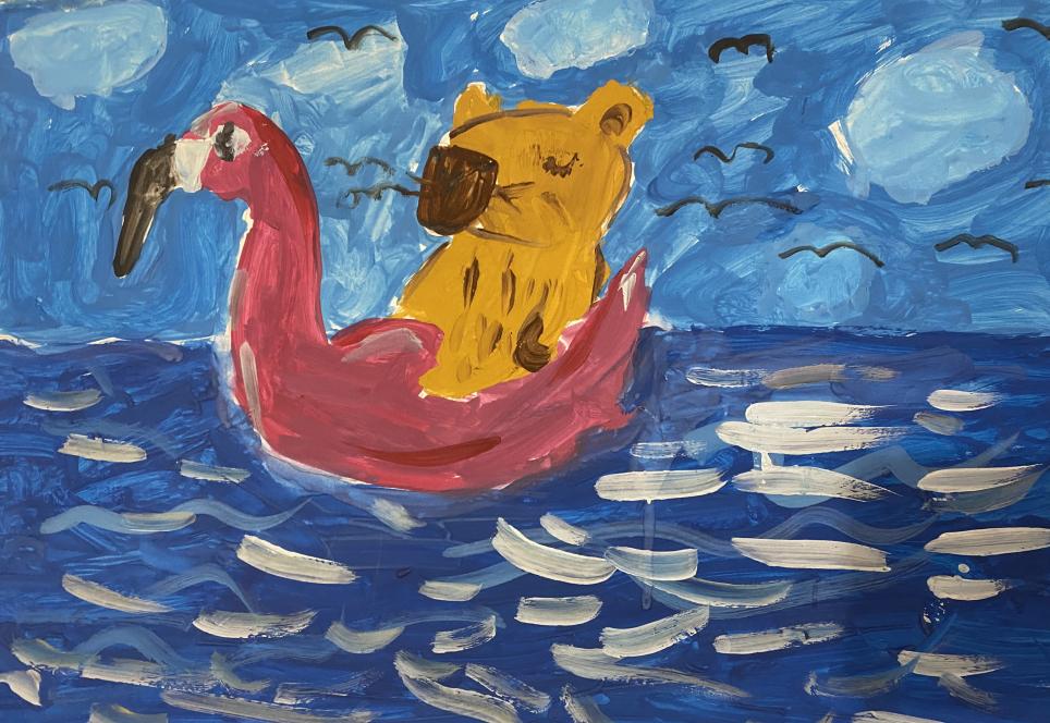 Капибара на отдыхе