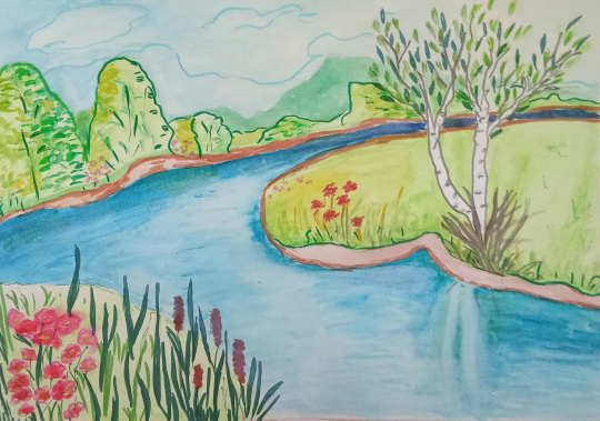 Летняя прохлада реки Рыбница