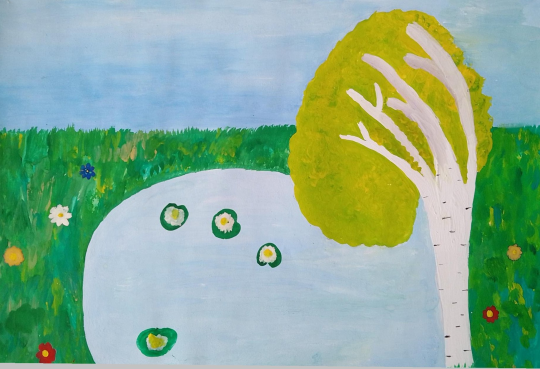 "Голубое озеро"