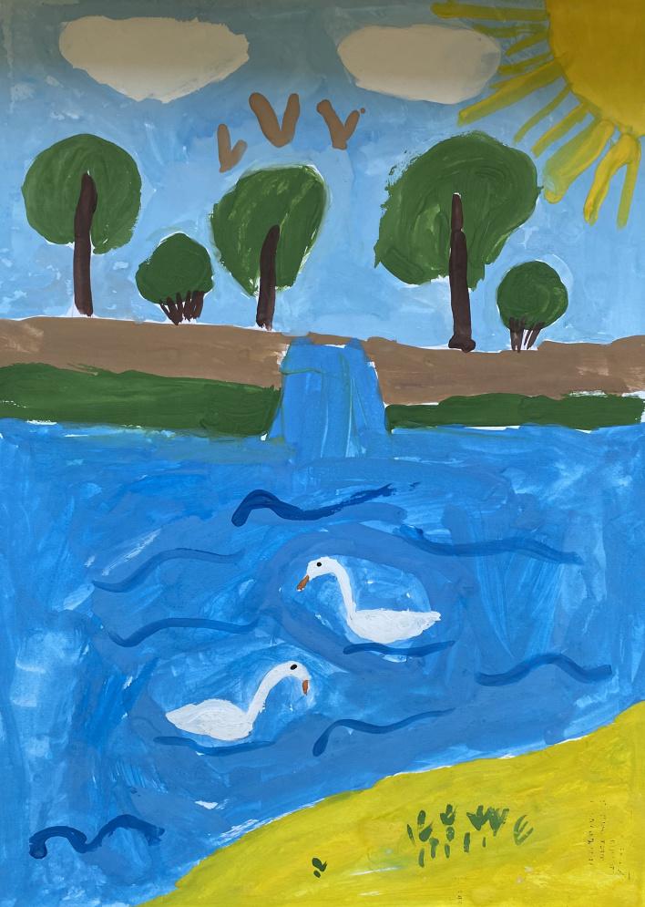 На нашем пруду