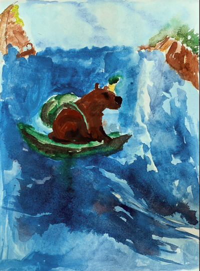 Капибара в морском путешествии