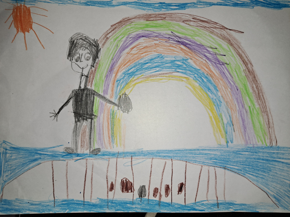 Я гуляю на мосту