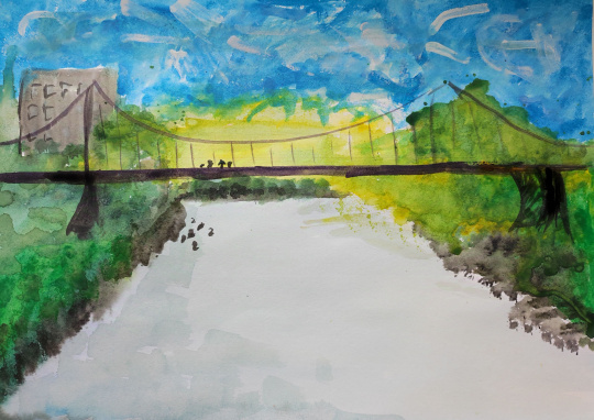 Тезиков мост на рекой Цна