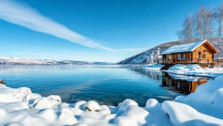 нейро-арт Зимний Байкал