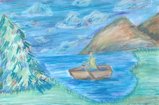 Озеро в деревне