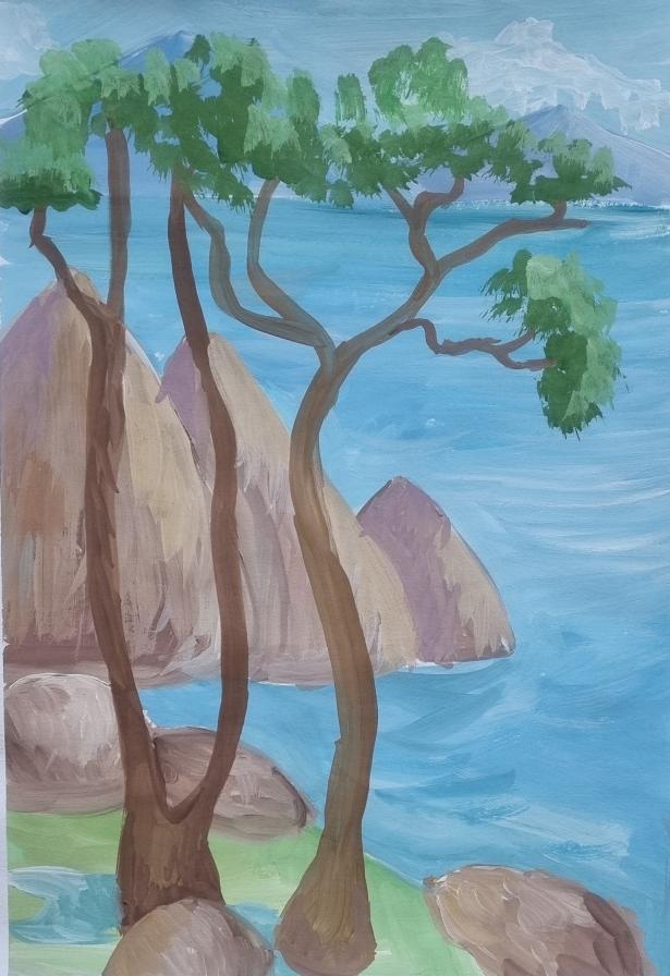 Тихая бухта в Крыму