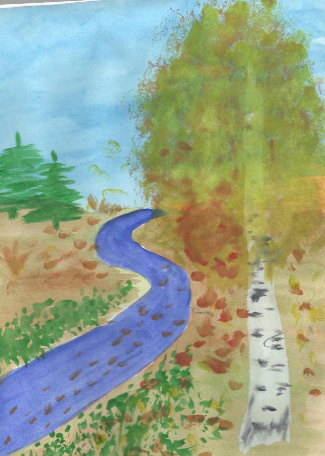 Река в осеннем лесу