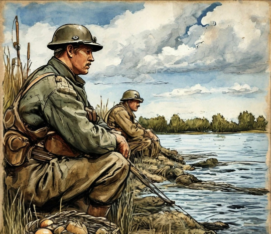 Река-кормилица в военное время 